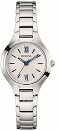 Bulova Dress Biały/Stal Ø28 mm 96L215