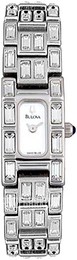 Bulova Crystal Biały/Stal 96L22
