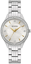 Bulova Crystal Biały/Stal Ø32 mm 96L282