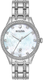 Bulova Biały/Stal Ø36 mm 96M144
