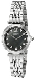 Bulova Dress Czarny/Stal Ø24 mm 96P169