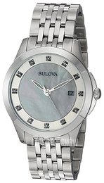 Bulova Diamond Biały/Stal Ø36 mm 96P174