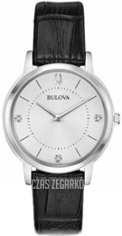 Bulova Diamond Biały/Skóra Ø31 mm 96P189