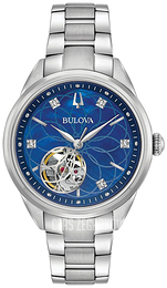 Bulova Diamond Niebieski/Stal Ø34.5 mm 96P191