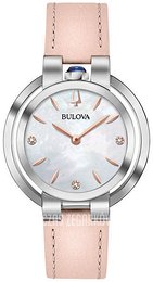 Bulova Diamond Biały/Skóra Ø35 mm 96P197
