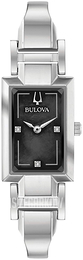 Bulova Diamond Czarny/Stal 96P209