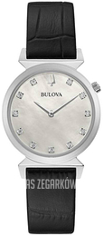 Bulova Srebrny/Skóra Ø30 mm 96P210