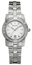 Bulova Diamond Biały/Stal Ø27 mm 96R112