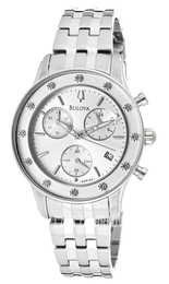 Bulova Diamond Srebrny/Stal Ø34 mm 96R165