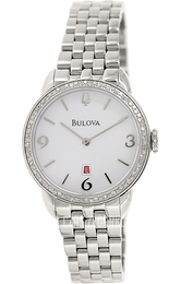 Bulova Diamond Biały/Stal Ø32 mm 96R183