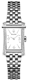 Bulova Diamond Biały/Stal 96R186