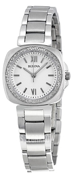 Bulova Diamond Biały/Stal 96R200