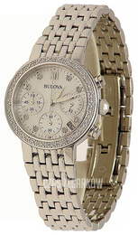 Bulova Diamond Biały/Stal Ø30 mm 96R204