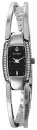 Bulova Crystal Czarny/Stal 96T35
