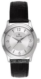 Bulova Srebrny/Skóra Ø28 mm 96T58