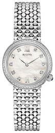 Bulova Diamond Biały/Stal Ø28 mm 96W206