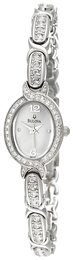 Bulova Crystal Biały/Stal 96X109