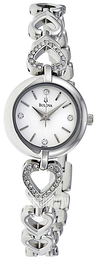 Bulova Crystal Biały/Stal Ø22 mm 96X114