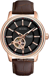 Bulova Czarny/Skóra Ø45 mm 97A140