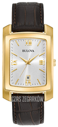 Bulova Srebrny/Skóra 97B162