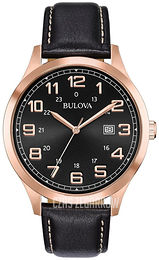 Bulova Dress Czarny/Skóra Ø42 mm 97B164
