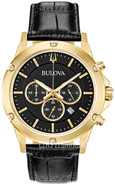 Bulova Czarny/Skóra Ø42 mm 97B179