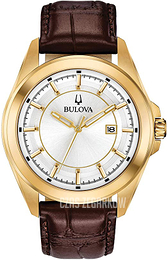 Bulova Srebrny/Skóra Ø43 mm 97B185
