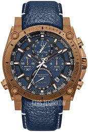 Bulova Precisionist Niebieski/Skóra Ø46.5 mm 97B186
