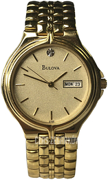 Bulova Diamond Żółte złoto/Stal w odcieniu złota Ø34 mm 97D29