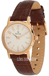 Bulova Dress Srebrny/Skóra Ø27 mm 97L121