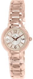 Bulova Dress Srebrny/Stal w kolorze różowego złota Ø26.7 mm 97L122