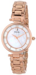 Bulova Bracelet Biały/Stal w kolorze różowego złota Ø29 mm 97L124