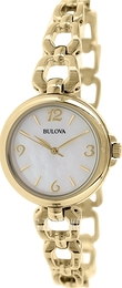 Bulova Biały/Pozlacana Ø30 mm 97L138