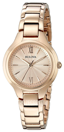 Bulova Dress Różowe złoto/Stal w kolorze różowego złota Ø28 mm 97L151