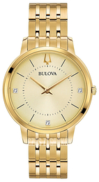 Bulova Żółte złoto/Stal w odcieniu złota Ø36 mm 97P123