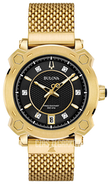 Bulova Czarny/Stal w odcieniu złota Ø38 mm 97P124