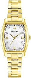 Bulova Biały/Stal w odcieniu złota 97P148
