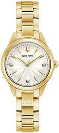 Bulova Srebrny/Stal w odcieniu złota Ø28 mm 97P150