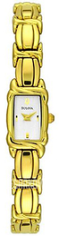 Bulova Dress Biały/Stal w odcieniu złota 97T76