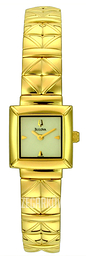 Bulova Dress Biały/Stal w odcieniu złota 97T96