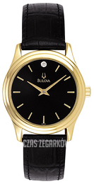 Bulova Dress Czarny/Skóra Ø30 mm 97Y01