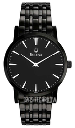 Bulova Dress Czarny/Stal Ø38 mm 98A122