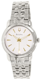 Bulova Dress Biały/Stal Ø40 mm 98A125