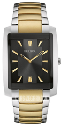 Bulova Dress Czarny/Stal 98A149