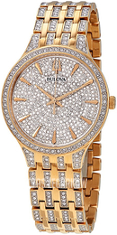 Bulova Zestaw kryształów/Stal w odcieniu złota Ø40 mm 98A229