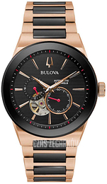 Bulova Czarny/Stal Ø41 mm 98A236