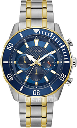 Bulova Niebieski/Stal w odcieniu złota Ø44 mm 98A246