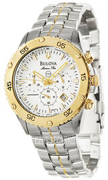 Bulova Marine Star Biały/Stal w odcieniu złota Ø41 mm 98B005