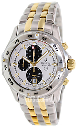 Bulova Biały/Pozlacana Ø42 mm 98B170