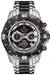 Bulova Czarny/Stal 98B194